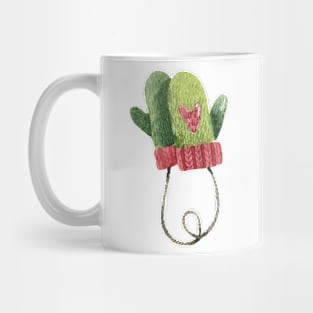 christmas gloves design Mug